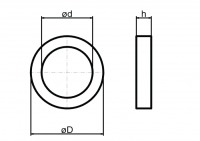 Messing-Zwischenring für Konstruktionsbänder, Stift 14 mm 811/14